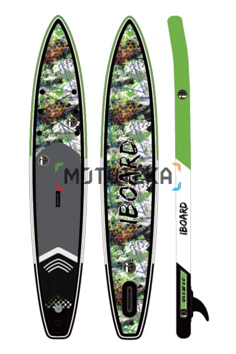 Надувная доска для sup - бординга Iboard (Айборд) PRO 12'6 GREEN FLOW